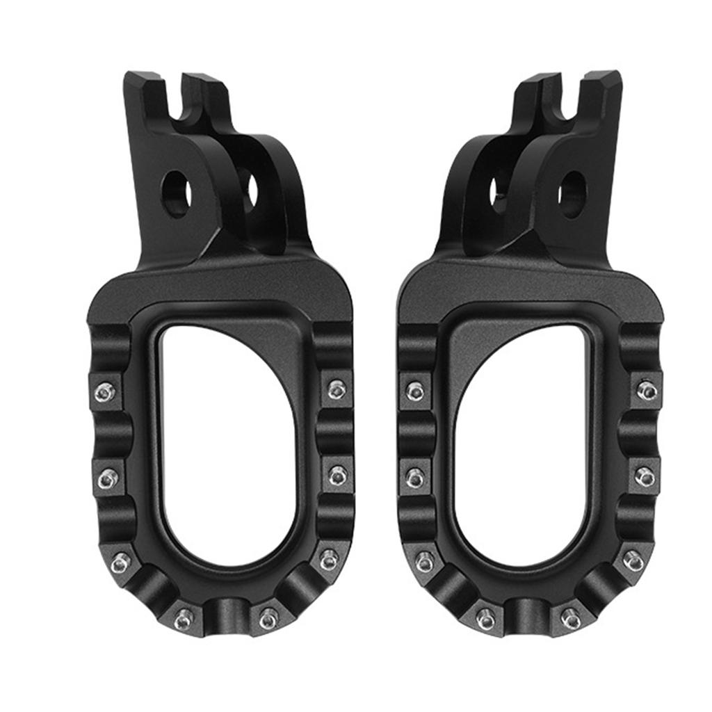 Professional Studded Foot Pedals Footrest for Motorcycle Offroads Dirt Bike Enhanced Grip and Control Lightweight 1 Pair