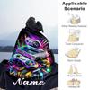 Color Game Controller Customize Text Blanket Multi-purpose Customizable Blanket Comfortable Great for Seaside Sofa Office Chair Bed