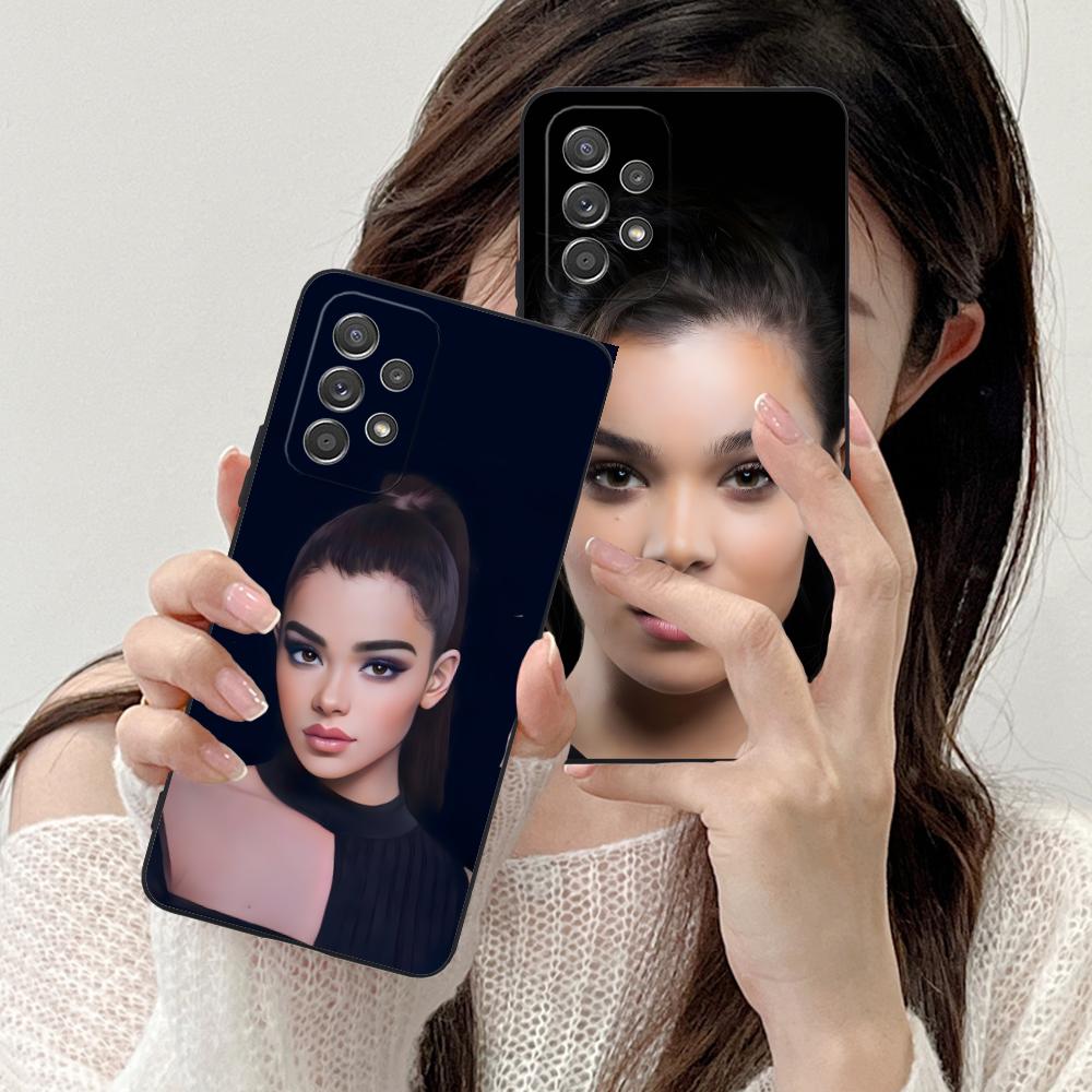 Hailee Steinfeld Matte TPU Mobile Phone Case for Samsung Galaxy M55 54 42 35 34 33 32 23 22 15 14 13 12 F55 5G Colorful Cover