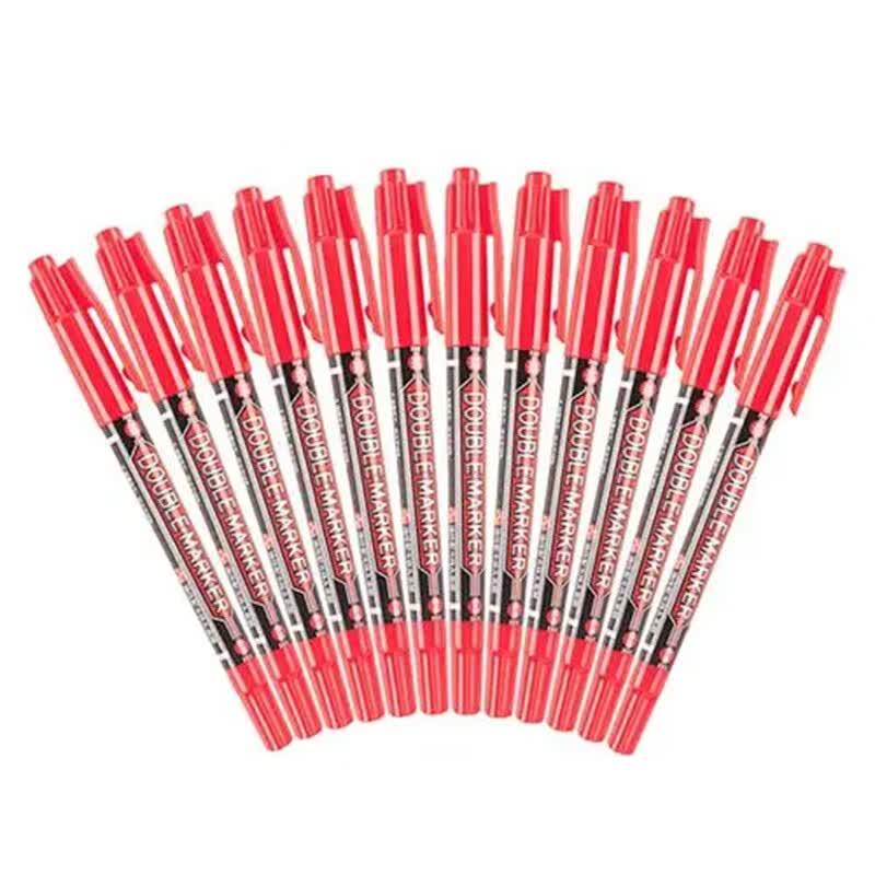 M&G MG2130 Dual-Tip Oil-Based Marker Pen красный