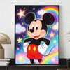 Disney Diamonds Full Diamond Art Painting Kit Mickey Rainbow Stars Diamond Painting Home Decor