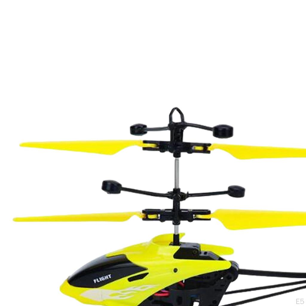 Flying Plane Toy Helicopter, Desktop Decoration with Light, Gesture Helicopter