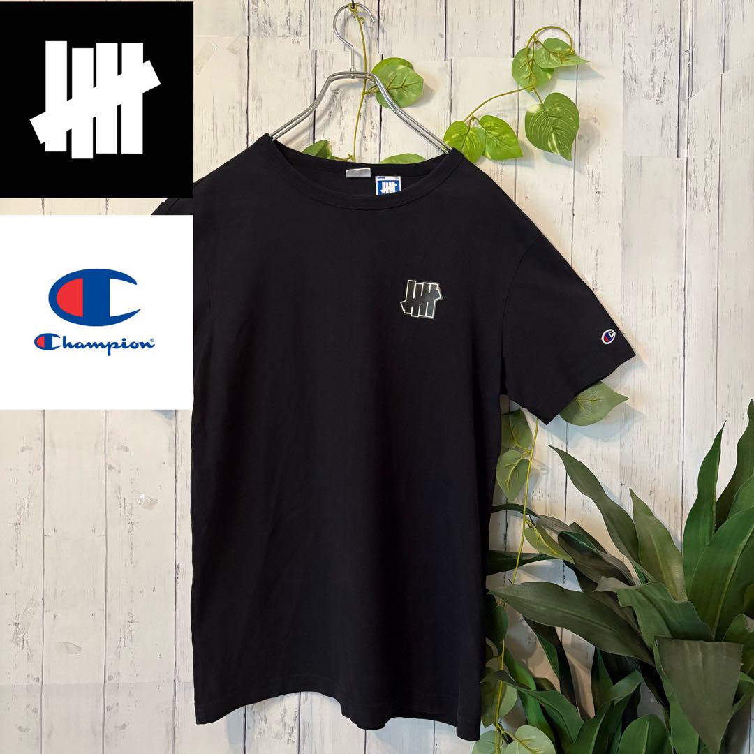 

[USED] UNDEFEATED Champion collaboration T-shirt black L size