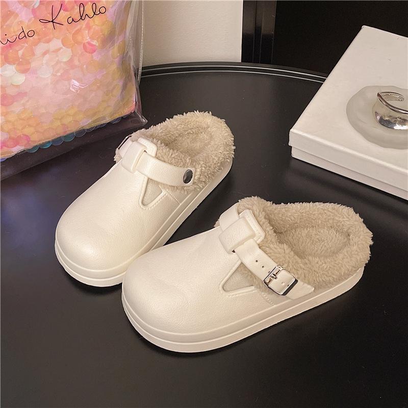 Women s Plush Slippers - Warm and Warm Countertop Cotton Winter Home Slippers Thick Bottom Casual Indoor Shoes 36 1426₽