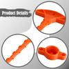 2pcs Sealant Nozzle Cleaner&Cap - Prevents Indoor Drying for Glass Caulk Tubes, Fits Standard Sizes, Potable DIY Tool Accessory