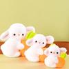 Cute Bunny Plush Toy Kawaii Fluffy Rabbit Hold Carrot Toy Children's Sleeping Doll Lovely Throw Pillow Gifts Home Decor