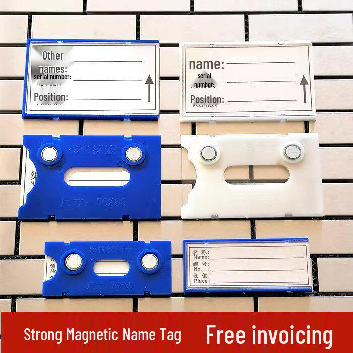 Magnetic Warehouse Shelf Label Holder Strip for Storage Organization