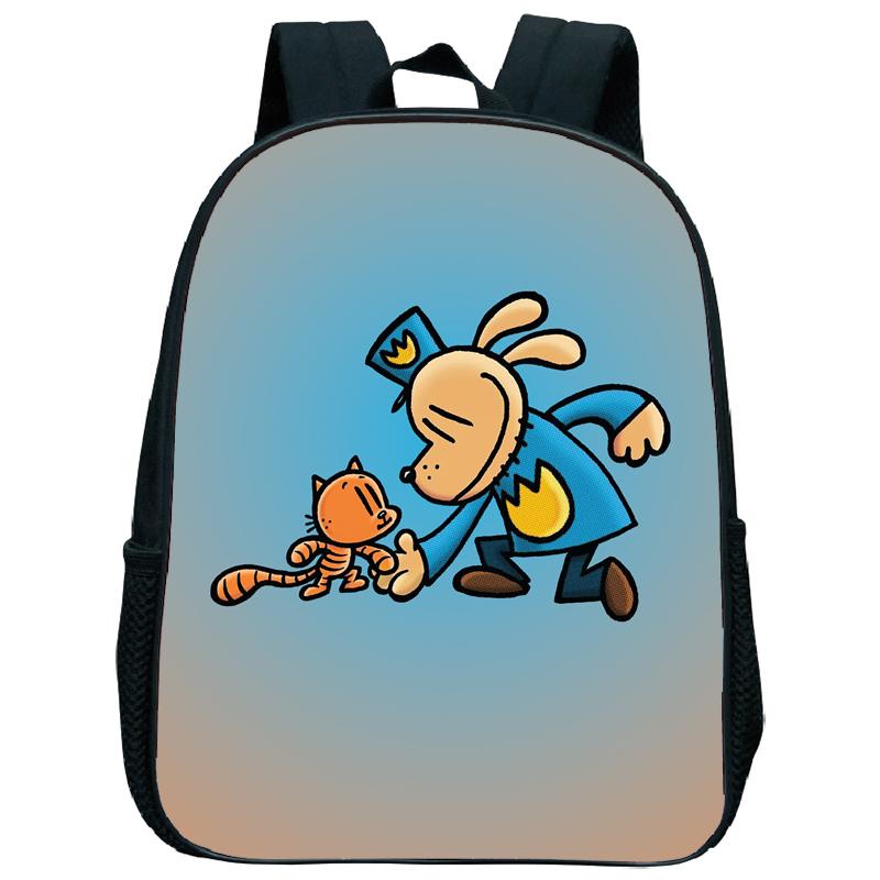 Dog Man Kindergartenrucksack 12 Zoll Dogman Kinder Junge Mädchen Kindergartentasche Kleinkind Zurück zur Schule Geburtstagsgeschenk