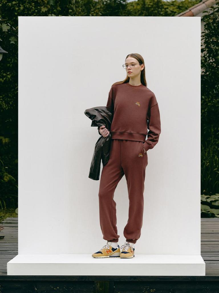 LUVM Logo Sweatpants_Brown