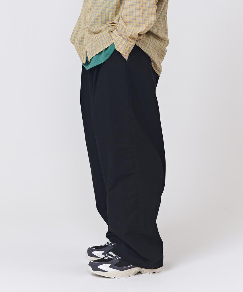 CARGOBROS [Summer Fabric] Cb Cotton Wide Pants (Black)