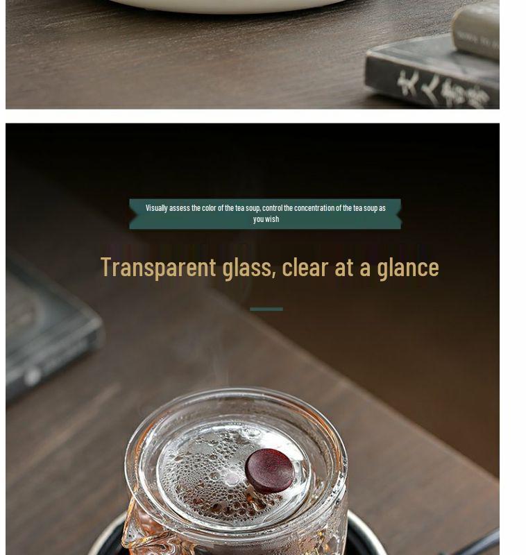 Compact Electric Ceramic Tea Brewer with Glass Teapot - Ideal Tabletop Stove & Mini Water Boiler