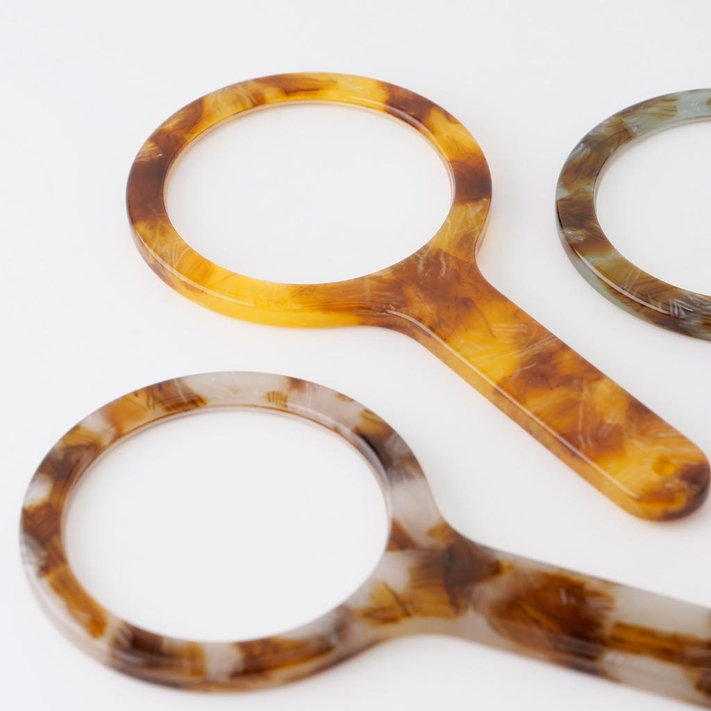 Lente d'ingrandimento manuale ambrata lente d'ingrandimento portatile tasso d'ingrandimento a scorrimento A-RBL-2501 circa. 2,5x