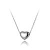 Lokaer Titanium Stainless Steel Love Heart Pendant Necklace Jewelry Rose Gold Color Chain Link Wedding Necklace for Women