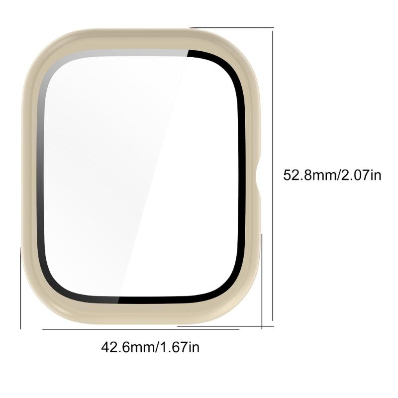 Smartwatch Hülle Gehäuse Displayschutz zur Auswahl Uhr Kratzfestes Gehäuse Staubdichtes Gehäuse Rahmen PC Schale Staubdicht