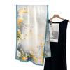Spring and Autumn New 100 Mulberry Silk Long Scarf Women's Elegant Atmospheric Silk Shawl Versatile High-end Silk Scarf