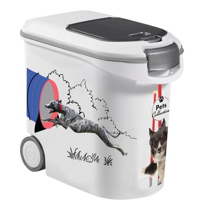 Contenitore per crocchette CURVER - 35L/12 kg - PETS COLLECTION - Per cane