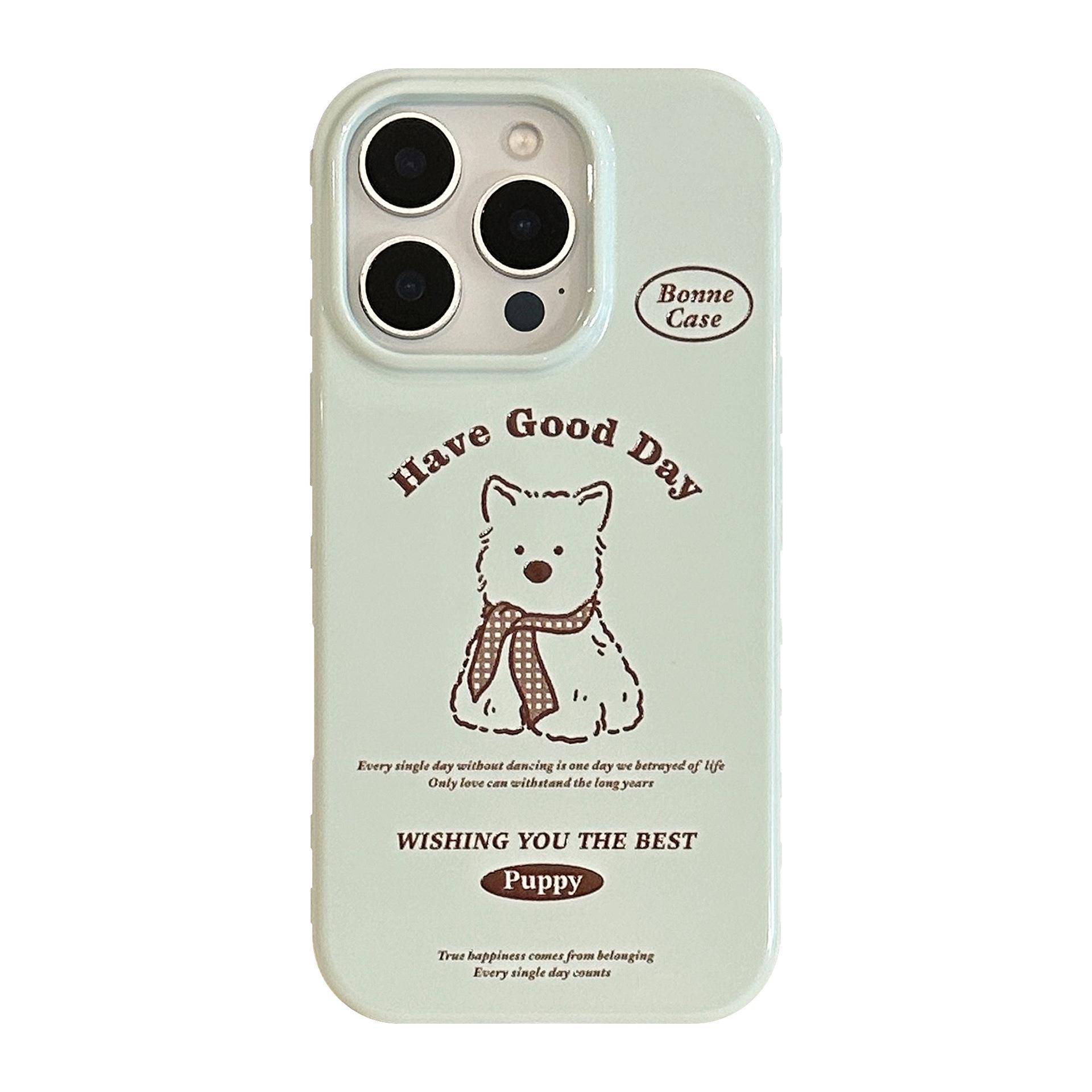 

Cute Cartoon Puppy Phone Case for iPhone 15, iPhone 16, iPhone 17 Pro Max iPhone 17 Pro Max