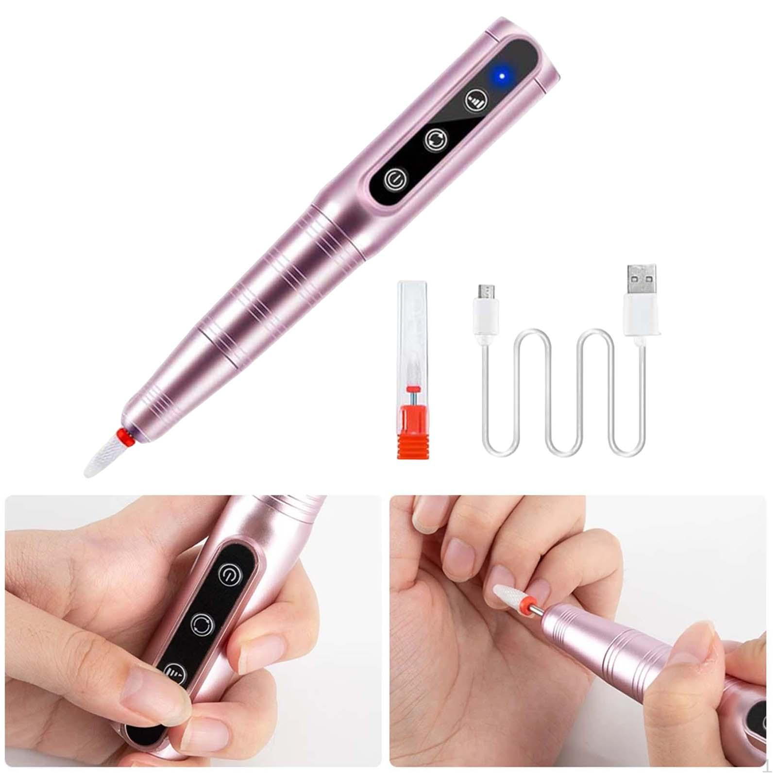 

Porfessional Acrylic Nail Drill, USB Electric Drill Machine,Portable Electrical File Kit