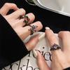 Dark Zircon Butterfly Open Ring, Female Trendy Cool Niche Design, High-End Purple Diamond Index Finger Ring