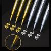 10 Pack Golden & Silvery Permanent Markers - Bold Oil-Based Ink, for DIY Crafts, Resin Art, Office Supplies, Greeting Cards