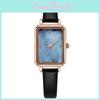 Gedi Damen Mode Quadratische Quarz Uhr Mit Lederarmband Für Freizeit