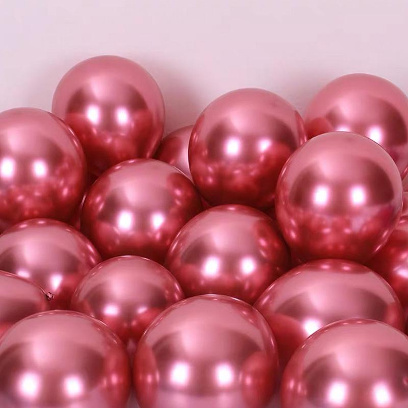 Metallic Latex Balloon Set for Birthdays, Weddings, and Holiday Decor