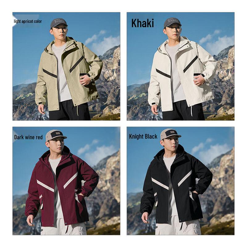 EASTERN CAMEL Men's Hooded Outdoor Windproof Jacket