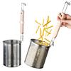 Stainless Steel Deep Fry Basket Thick Mesh Strainer Ladle