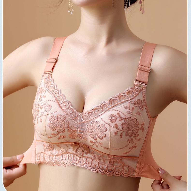 Gather Bra Women's Anti Sagging Bra Adjusted Bra Without Steel Ring Bra