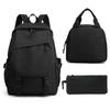 Primary And Secondary School Students Oxford Cloth School Bag Set Backpack + Lunch Bag + Pencil Case