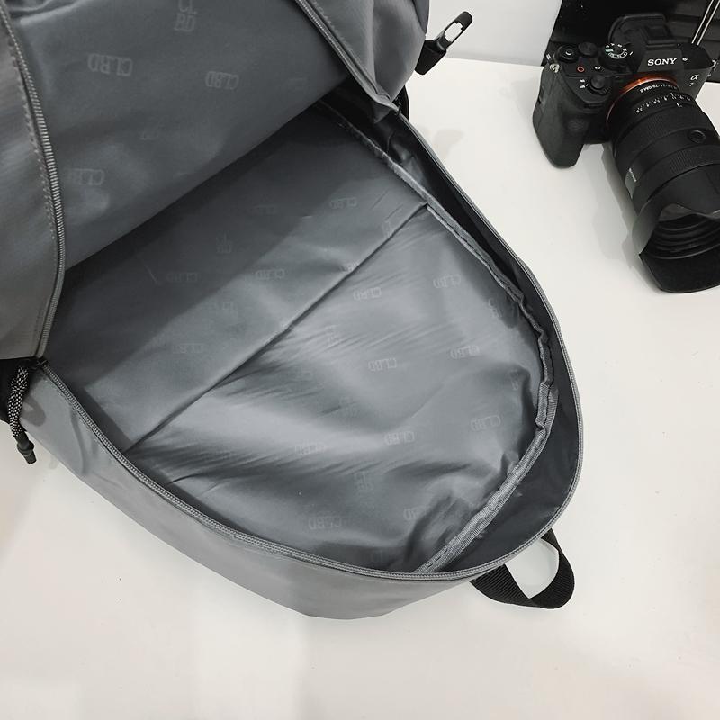 Men's Outdoor Backpack Solid Color Women Large Capacity Backpack Student School Bag