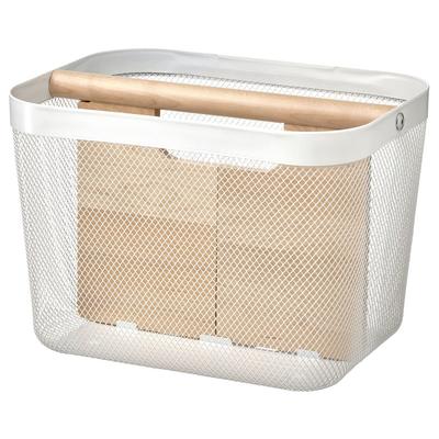 IKEA RISATORP Korb mit Unterteilungen, 33x24x23 cm, Weiß (705.303.98/70530398)