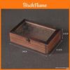 Vintage Wooden Dustproof Storage Box With Lid For Home Organization And Decor