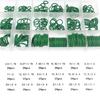 180-270pcs O-Ring Repair Kit Types of Durable Green Rubber Sealing Rings for Automotive Air Conditioning Compressor Complete Set