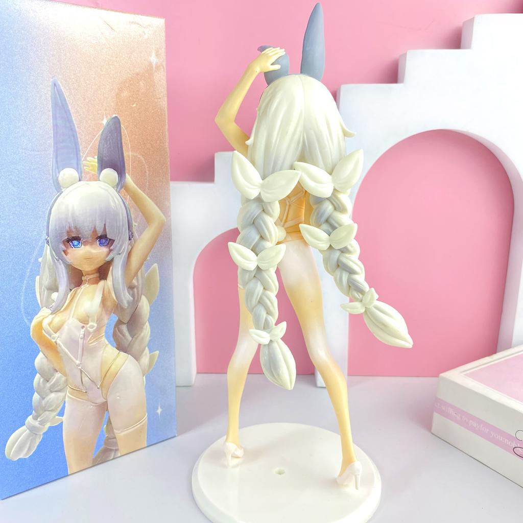 27CM Anime Azur Lane Le Malin Figure Sexy Cute Bunny Girl Anime Standing Posture Model Toy Gift Collection  Ornaments PVC