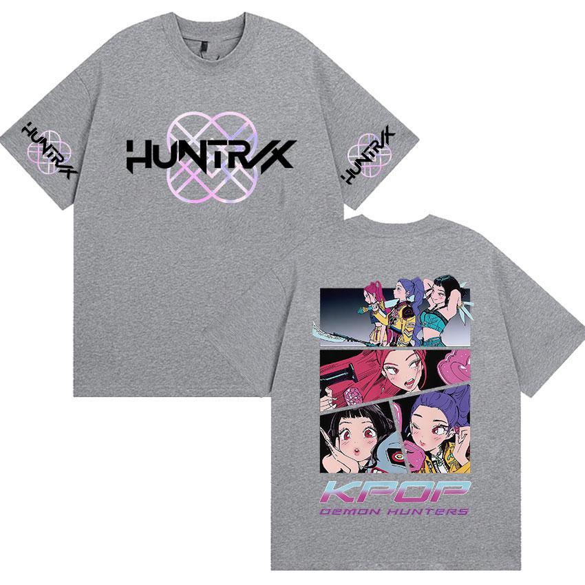 Limited Demon Hunters 2025 K-pop Film Graphic T-Shirt Men Women Clothing Tide Oversized T Shirt Fashion High Quality Cotton Tees