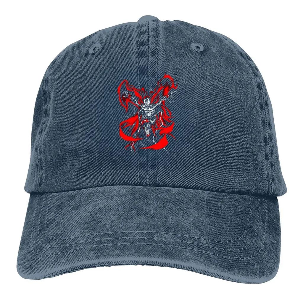 Berretti da Baseball Hellspawn Berretto con Visiera Spawn Fumetto Cappelli Parasole per Uomo