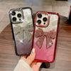 For IPhone 15 Electroplated Butterfly Crystal Diamond Phone Case for Apple 14 Gradient Feather 13 Luxury Protective Case for Women