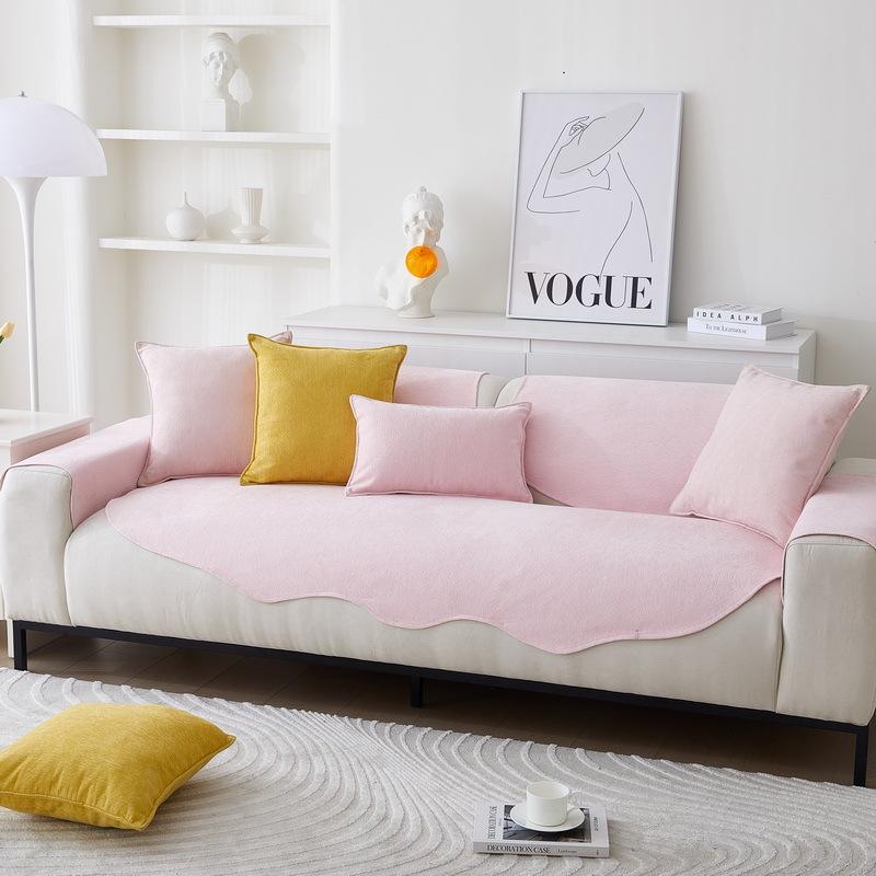 Chenier Special-Shaped Sofa Cushion, Irregular Non-Slip Seat Cushion, Four-Season Universal Sofa Seat Cushion Cover, Cloth Towel Cushion