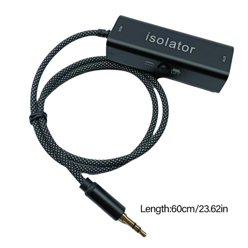 3.5mm Sound Cable Anti Interferences Ground Looping Noise Filter Isolator Eliminate Cancelling for Home Stereo Car Sound