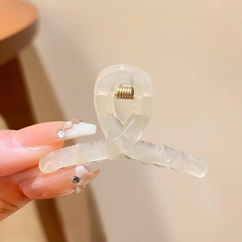 5 Zoll Extra Große Krallenklemmen für Dickes Haar und Langes Haar, 4er Pack XL Jumbo Krallenklemmen, Übergroße Matte Rutschfeste Rechteckige Haarspangen