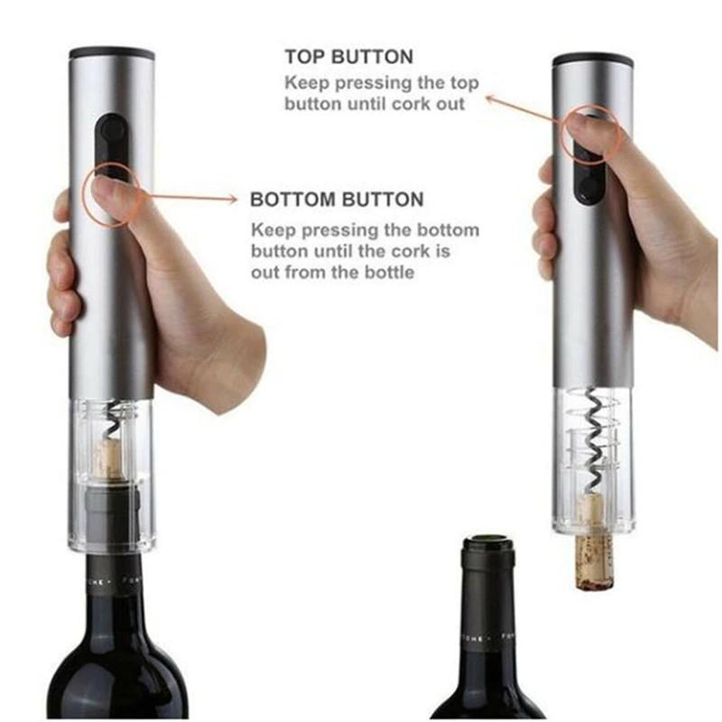 Aluminum Alloy Electric Red Wine Openers Portable Kitchen Accessories Gadgets Household Automatic Wine Bottle Opener