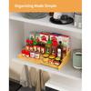 Spice Rack Organizer, 3 Tier Expandable Bamboo Spice Rack Organizer, Great for Kitchen Cabinet, Cupboard, Pantry and More-Bamboo