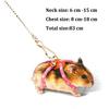 New Small Pet Adjustable Soft Harness Bird Parrot Mouse Hamster Ferrets Rat Pig Leash