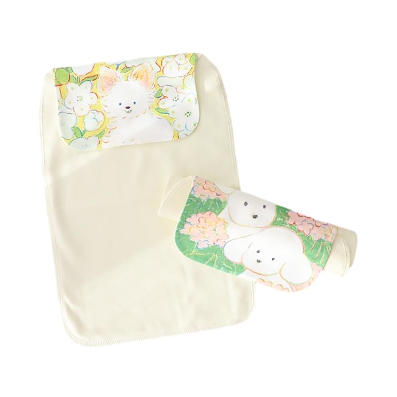 Set mit 2 sanften & saugfähigen Babyschweißhandtüchern, feuchtigkeitstransportierende Babyhandtücher, bunte & strapazierfähige Baumwolltaschentücher, Geschenk