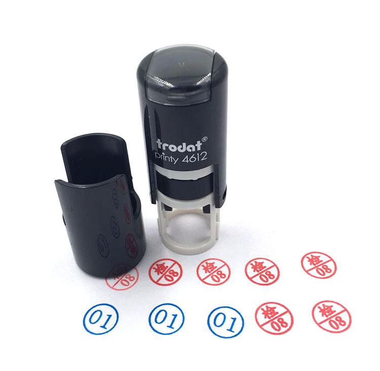 Trodat 4612 Samotuszujący stempel kontroli jakości z uśmiechniętą buźką