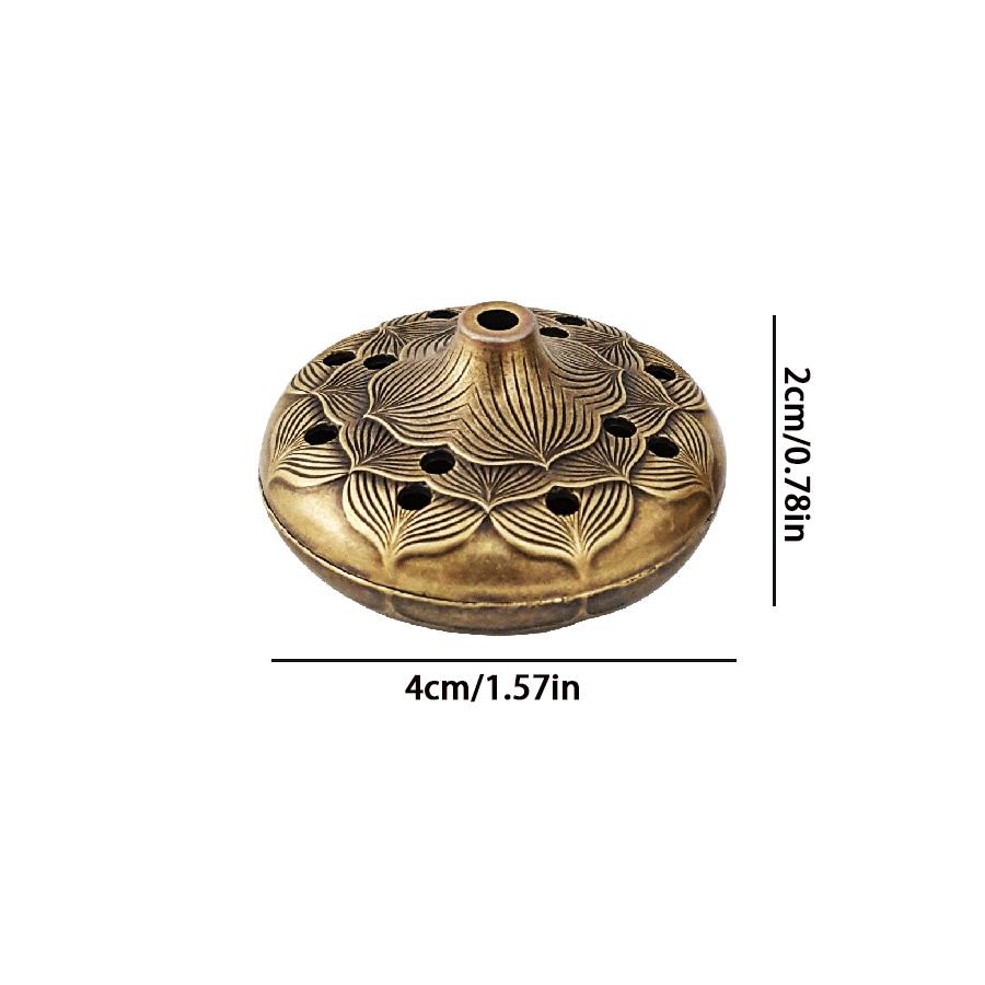 

Antique brass pocket mini hollow incense burner, ancient Chinese tea table decoration, dragon and phoenix incense burner