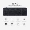 Keychron B2 Pro Wireless Keyboard with Numeric US ZMK Launcher Space Gray Ultra-Slim 96% Bluetooth/2.4GHz Keypad, Layout, Compatible,