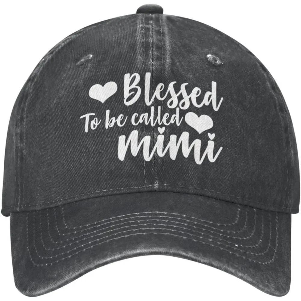 

Mother s Day Hat Blessed to Be Called Mimi Hat Women Graphic Caps Unisex Adjustable Dad Hats