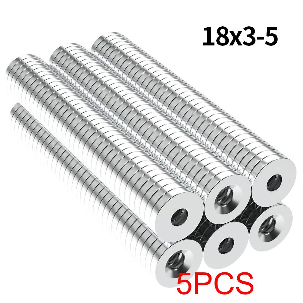 

N35 Super Strong Neodymium Magnet NdfeB Permanent Magnetic imanes Round With Holes Powerful Magnets Refrigerator Magnet